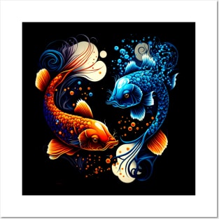 Serene Koi Posters and Art